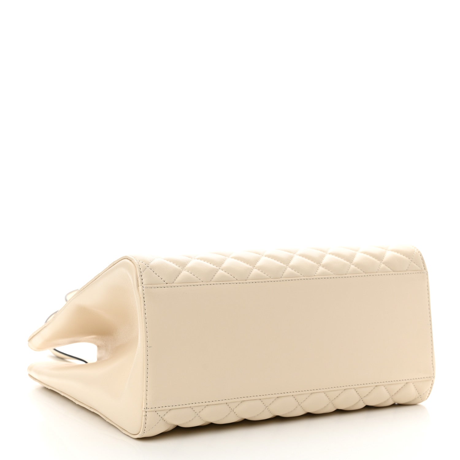 Versace Nappa Quilted Medusa Tote Ecru 5 of 12