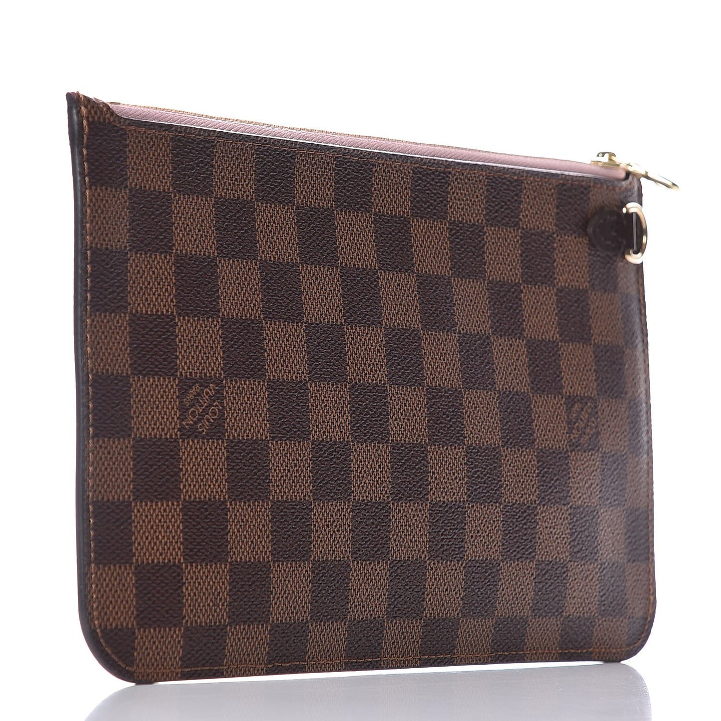 Damier Ebene Neverfull MM GM Pochette Rose Ballerine