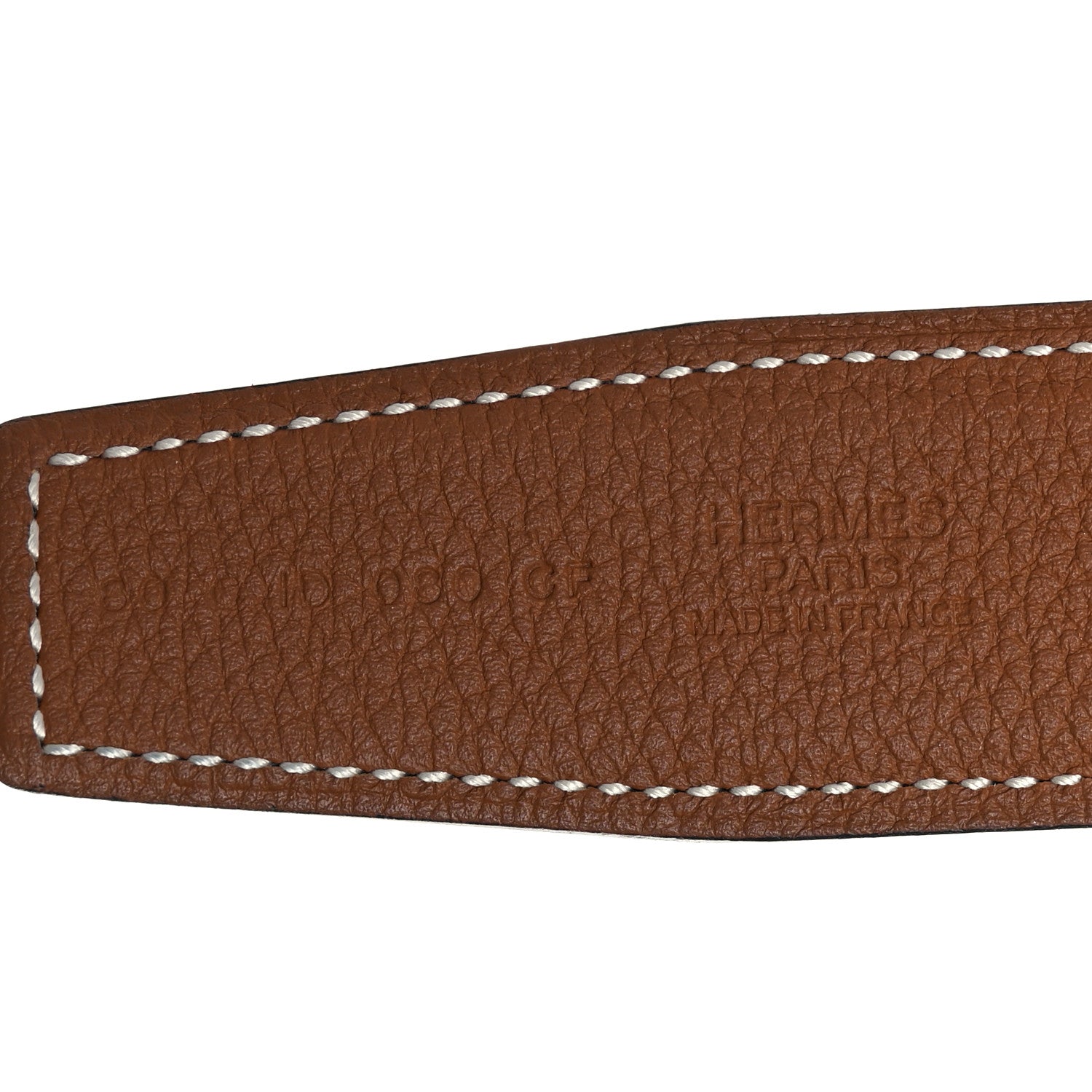 Hermes Box Togo 32mm H Belt 80 32 Black Gold 3 of 8