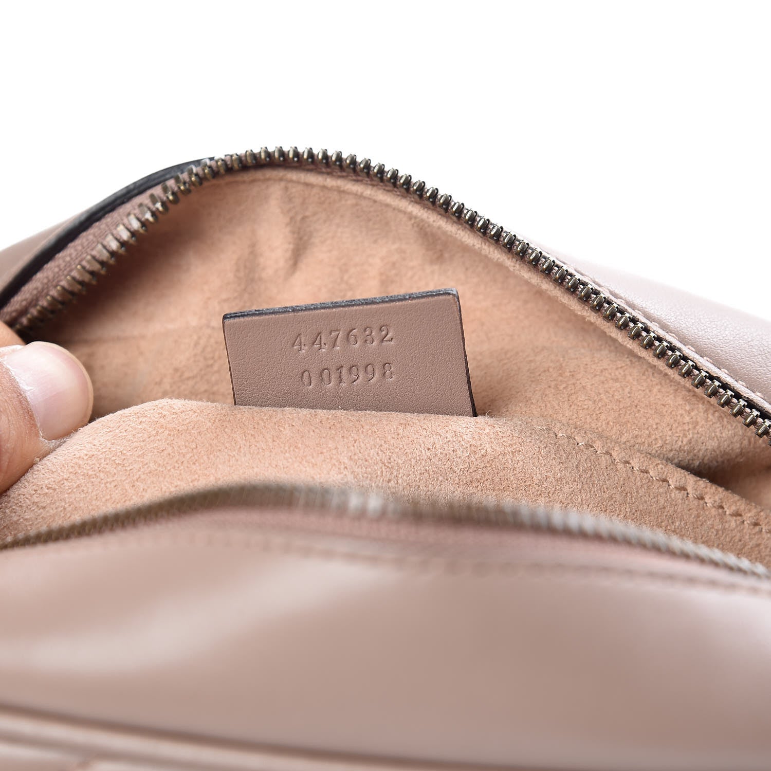 Gucci Calfskin Matelasse Small GG Marmont Chain Shoulder Bag Taupe 7 of 10