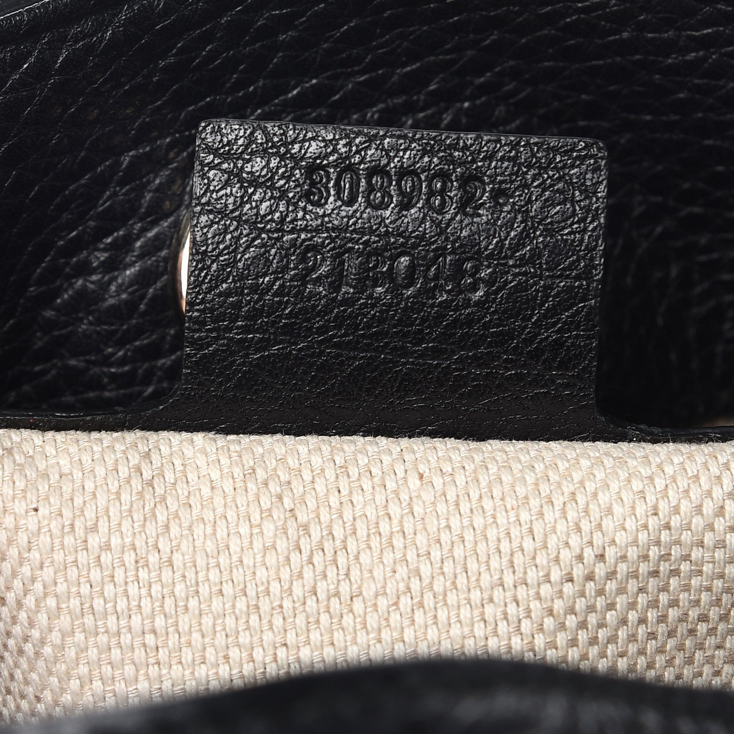 Gucci Pebbled Calfskin Medium Soho Chain Shoulder Bag Black 7 of 8
