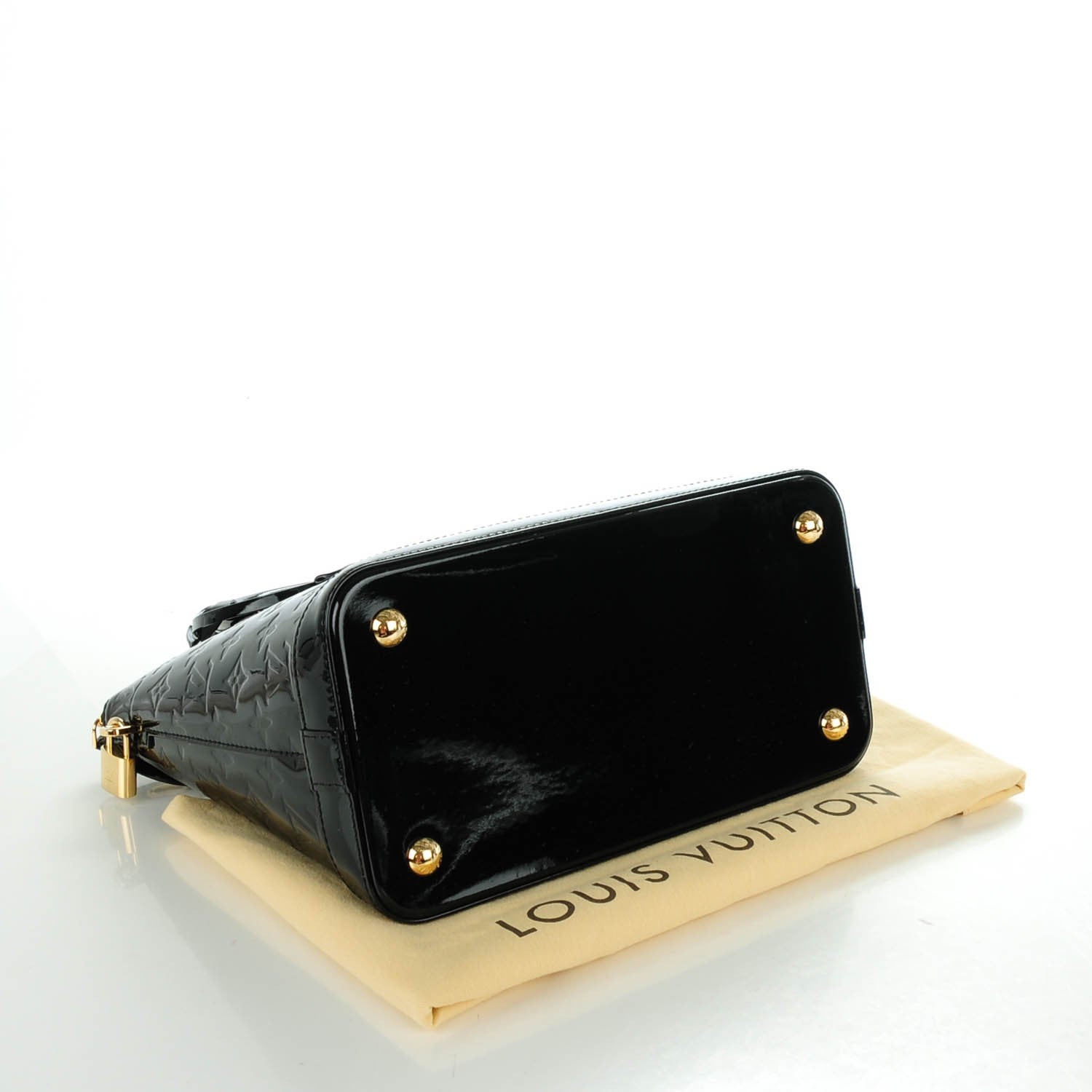 Louis Vuitton Vernis Lockit PM Black 4 of 7