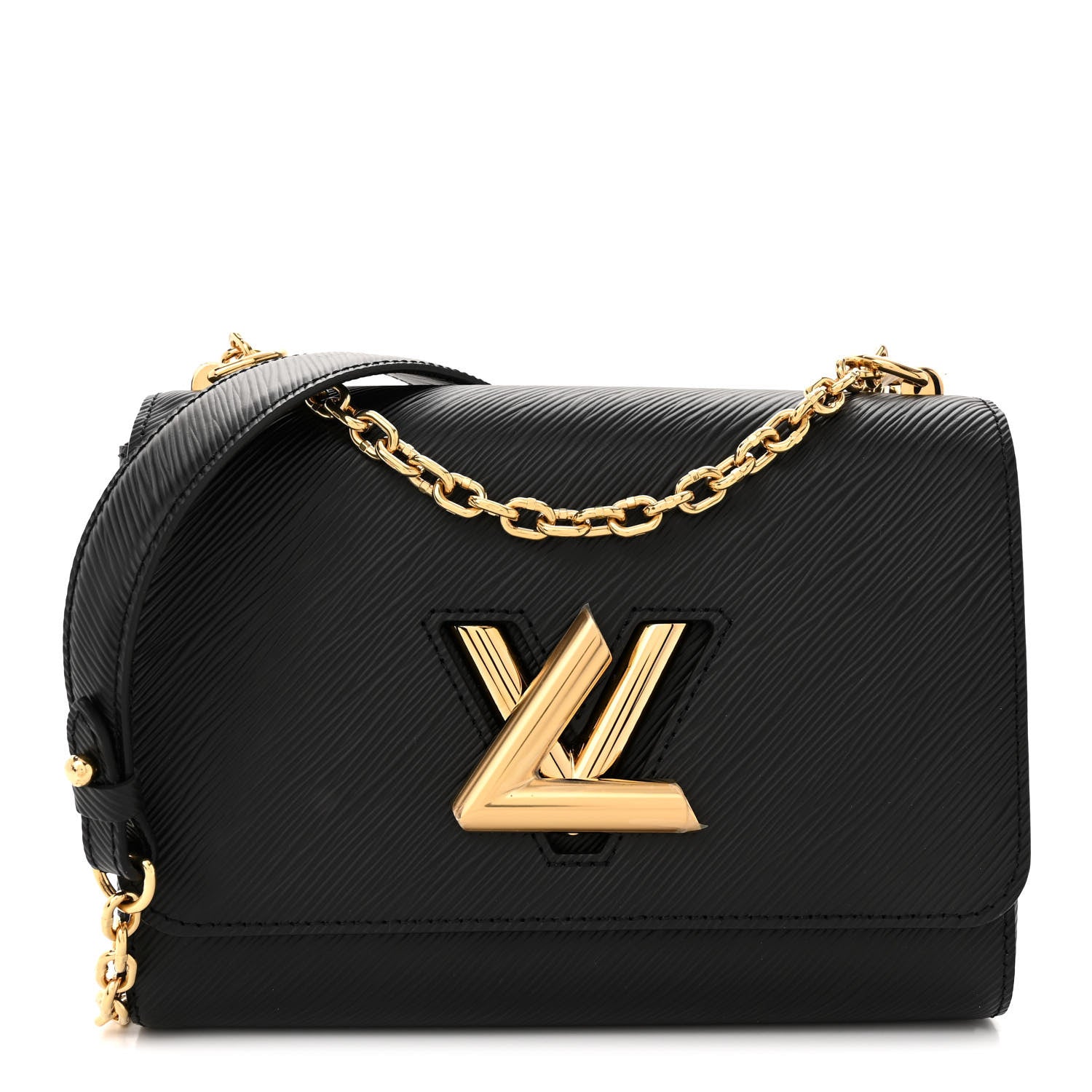 Louis Vuitton LOUIS VUITTON Epi Twist Shoulder Bag MM Black 1 of 11