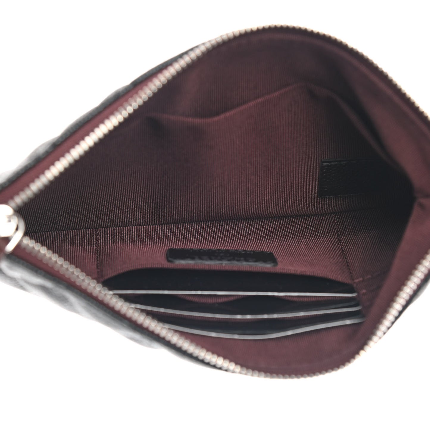 Caviar Quilted Cosmetic Case Black