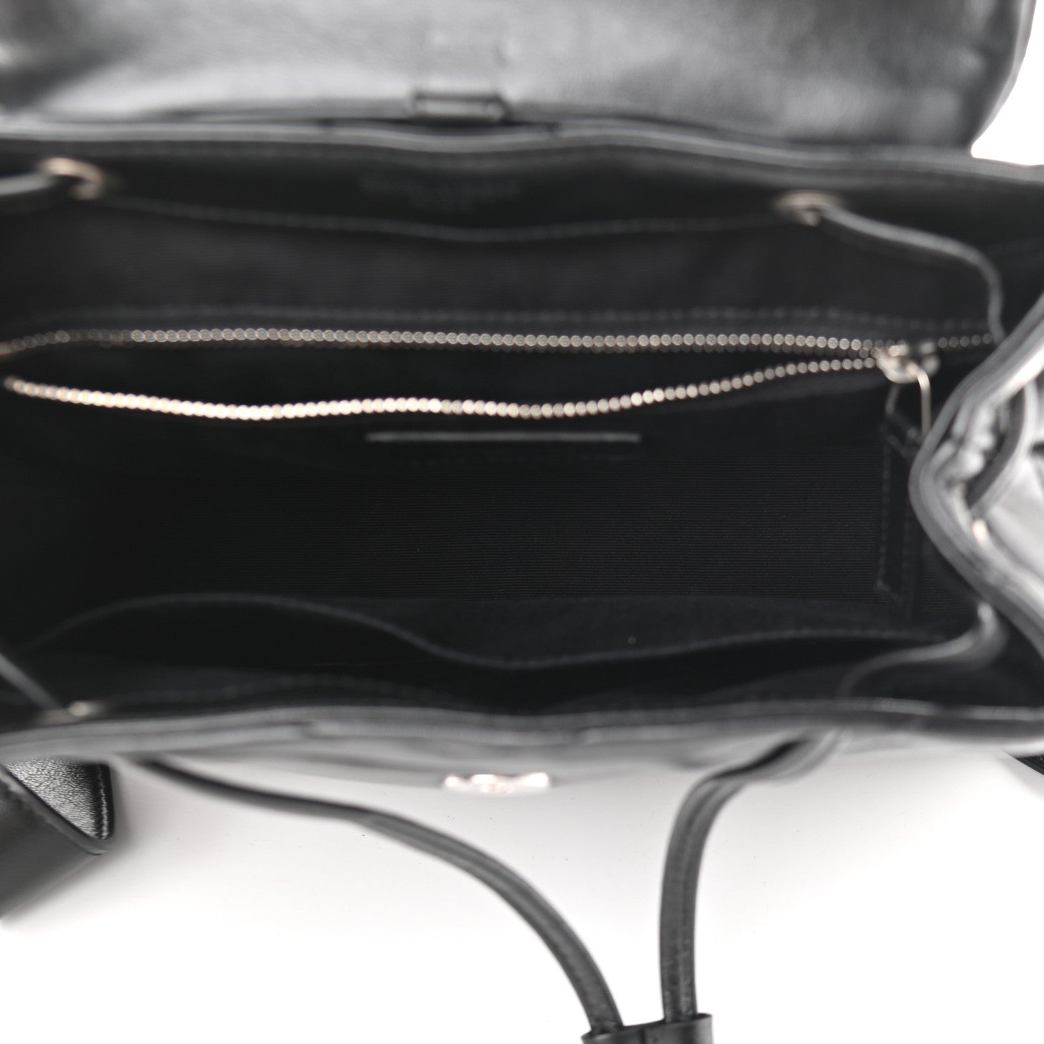 Saint Laurent Calfskin Y Quilted Monogram Small Loulou Backpack Black 5 of 13