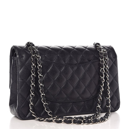Chanel Caviar Quilted Medium Double Flap Navy 4 of 10