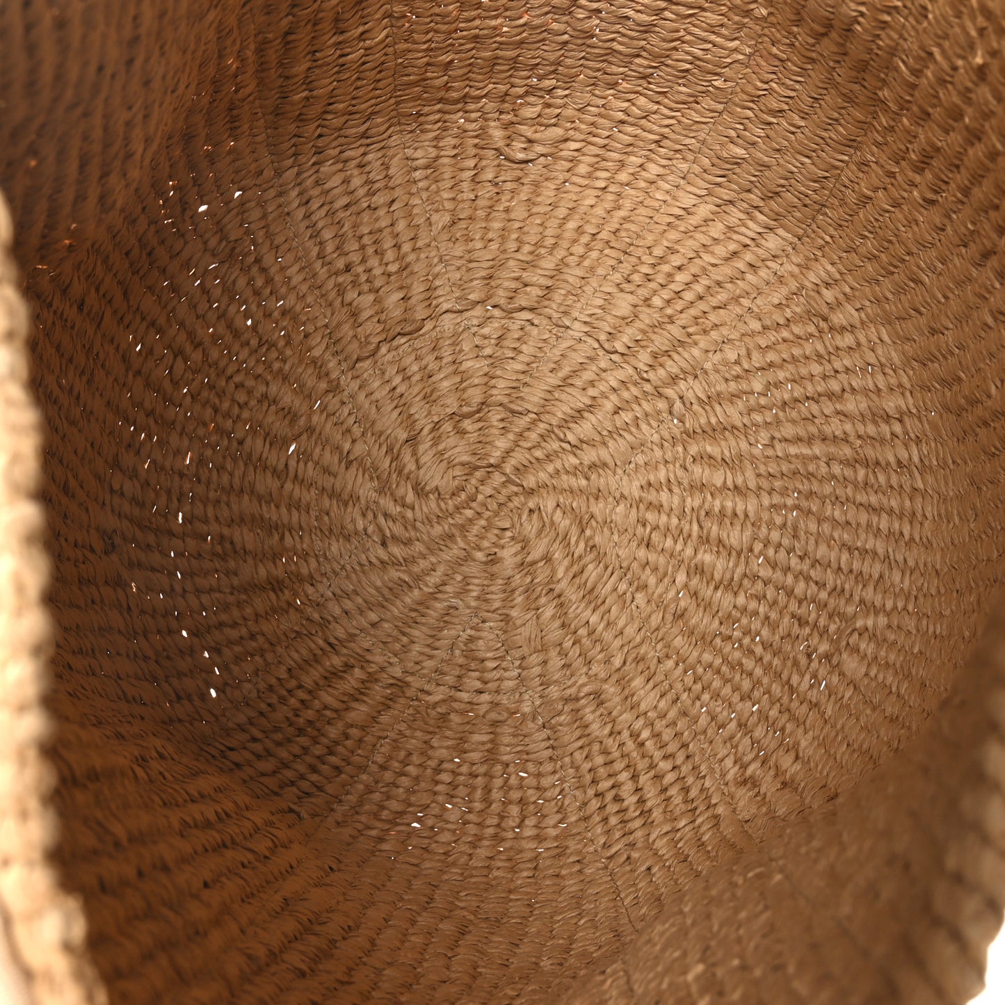 Raffia Large Woody Tote White