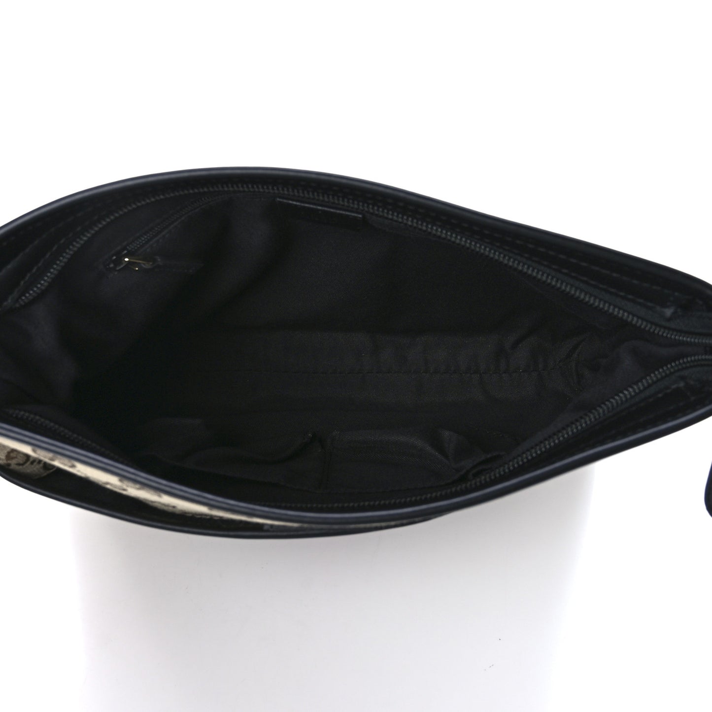 GG Monogram Web Flat Messenger Bag Black