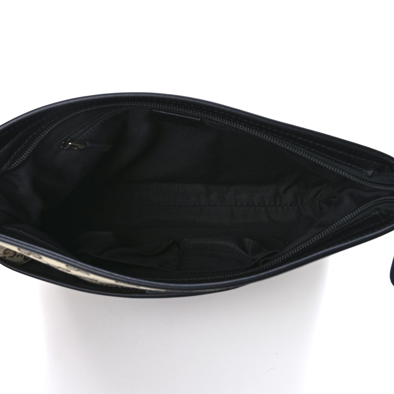 Gucci GG Monogram Web Flat Messenger Bag Black 4 of 13
