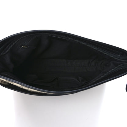 Gucci GG Monogram Web Flat Messenger Bag Black 4 of 13