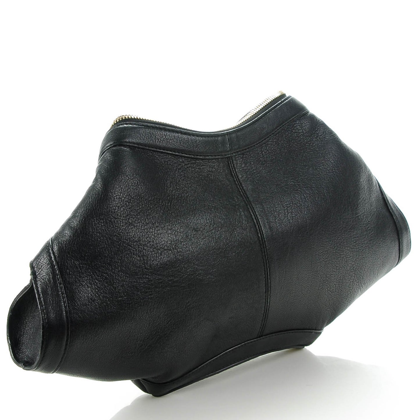 Leather De Manta Clutch Black