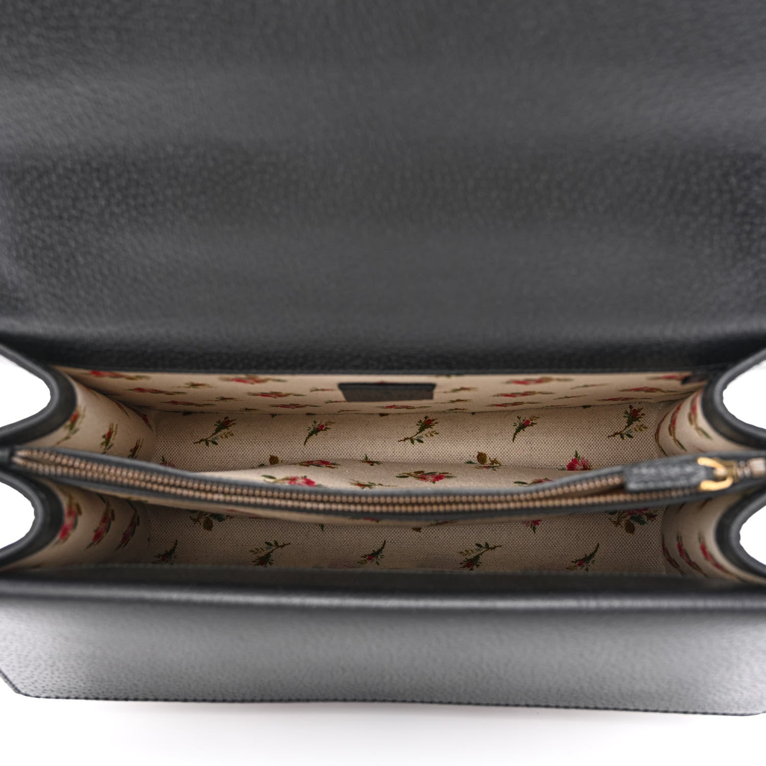 Gucci Calfskin Web Floral Embroidered Medium Dionysus Shoulder Bag Black 5 of 10