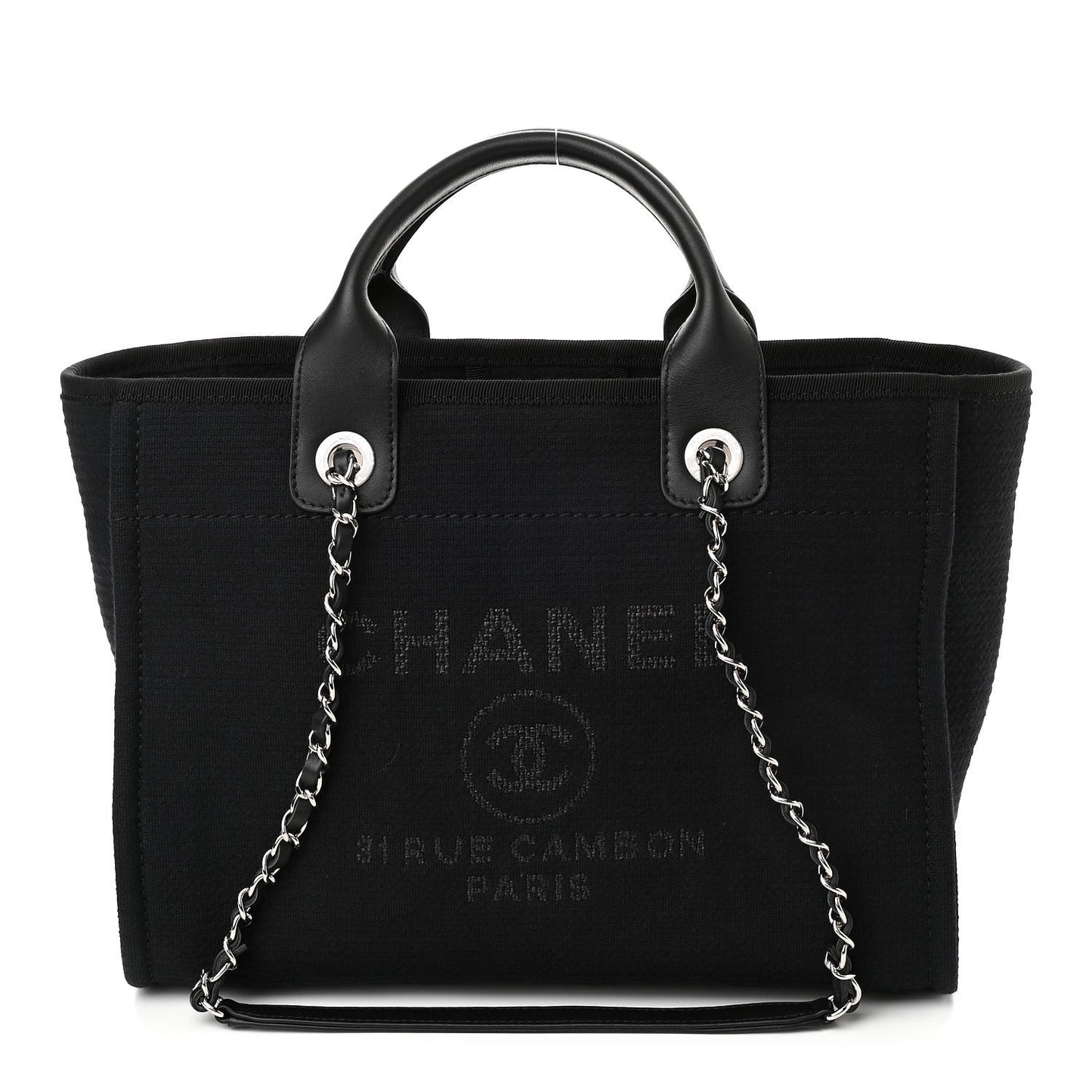 Mixed Fibers Medium Deauville Tote Black