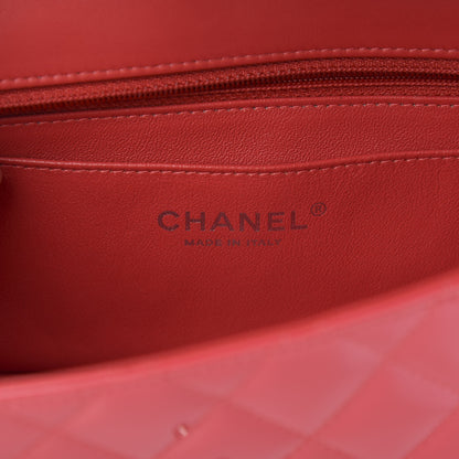 Chanel Patent Calfskin Quilted Mini Rectangular Flap Pink 6 of 11