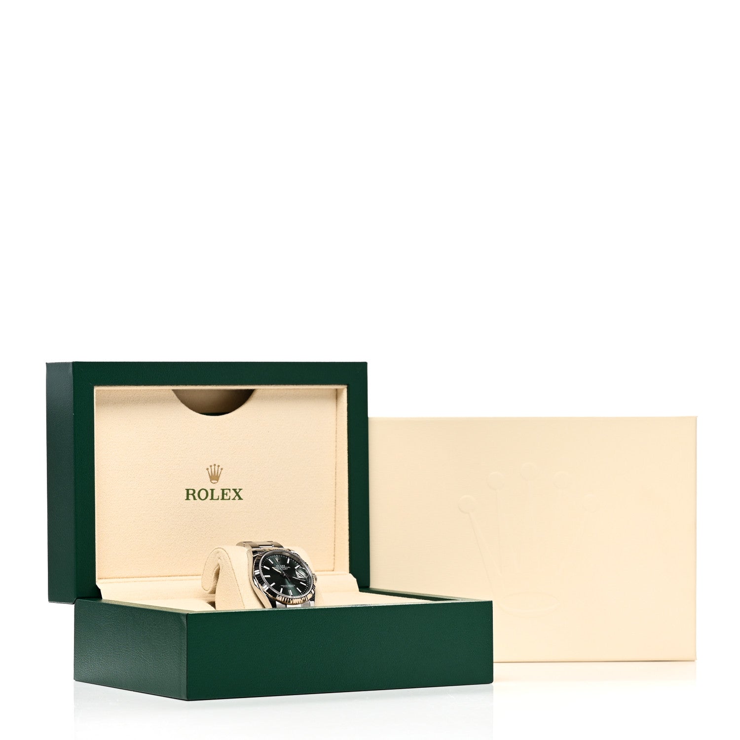 Rolex Stainless Steel 18K White Gold 36mm Oyster Perpetual Datejust Watch Mint Green 126234 5 of 5