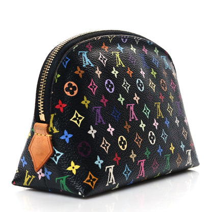 Louis Vuitton Monogram Multicolor Cosmetic Pouch Black Grenade 3 of 9