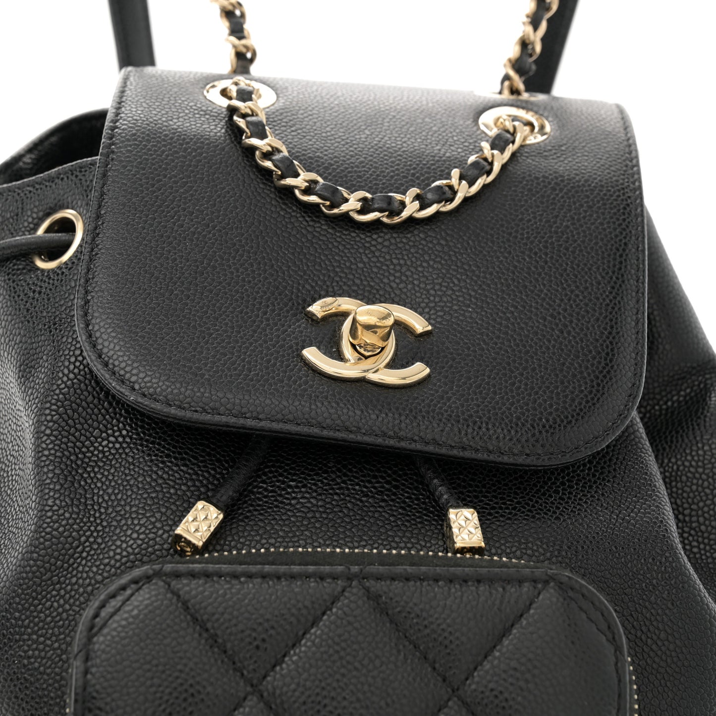 Caviar Quilted Mini Business Affinity Backpack Black