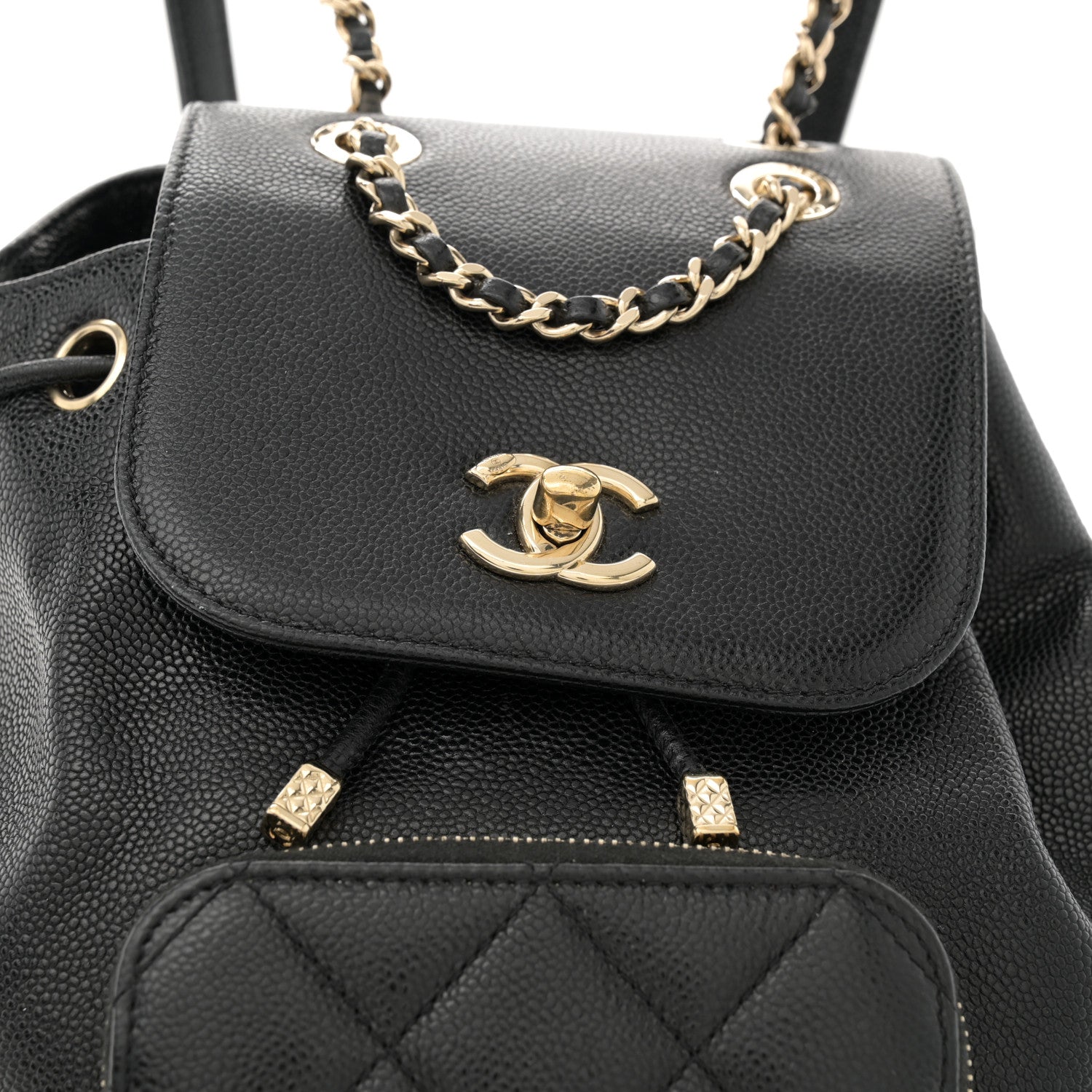 Chanel Caviar Quilted Mini Business Affinity Backpack Black 8 of 12