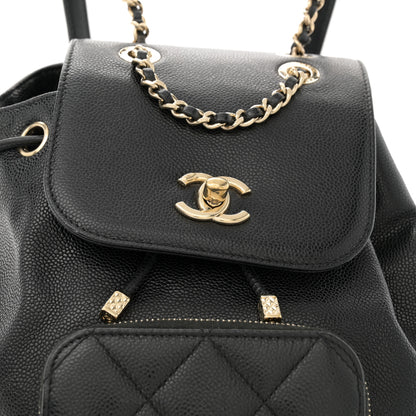 Chanel Caviar Quilted Mini Business Affinity Backpack Black 8 of 12
