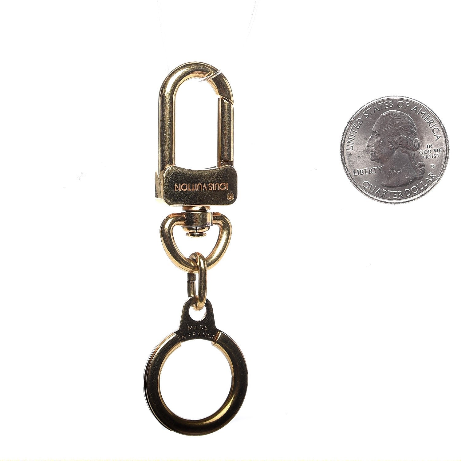 Louis Vuitton Pochette Extender Key Ring Gold 2 of 4