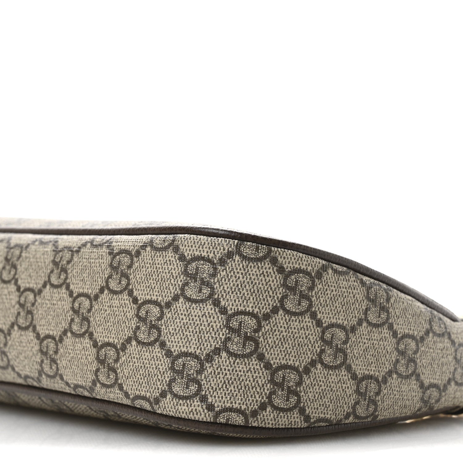 Gucci GG Supreme Monogram Textured Dollar Calfskin Web Small Ophidia GG Handbag Beige Ebony New Acero 10 of 12