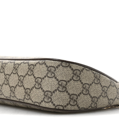 Gucci GG Supreme Monogram Textured Dollar Calfskin Web Small Ophidia GG Handbag Beige Ebony New Acero 10 of 12