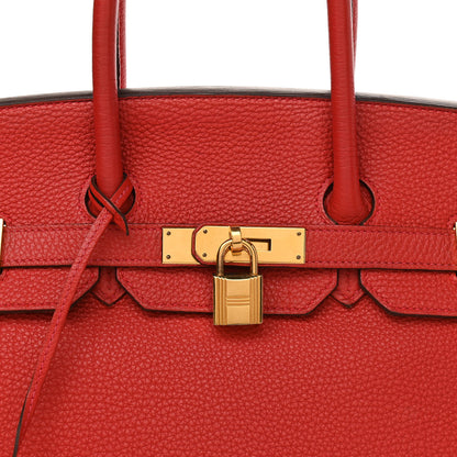 Hermes Togo Birkin 35 Rouge Casaque 7 of 12