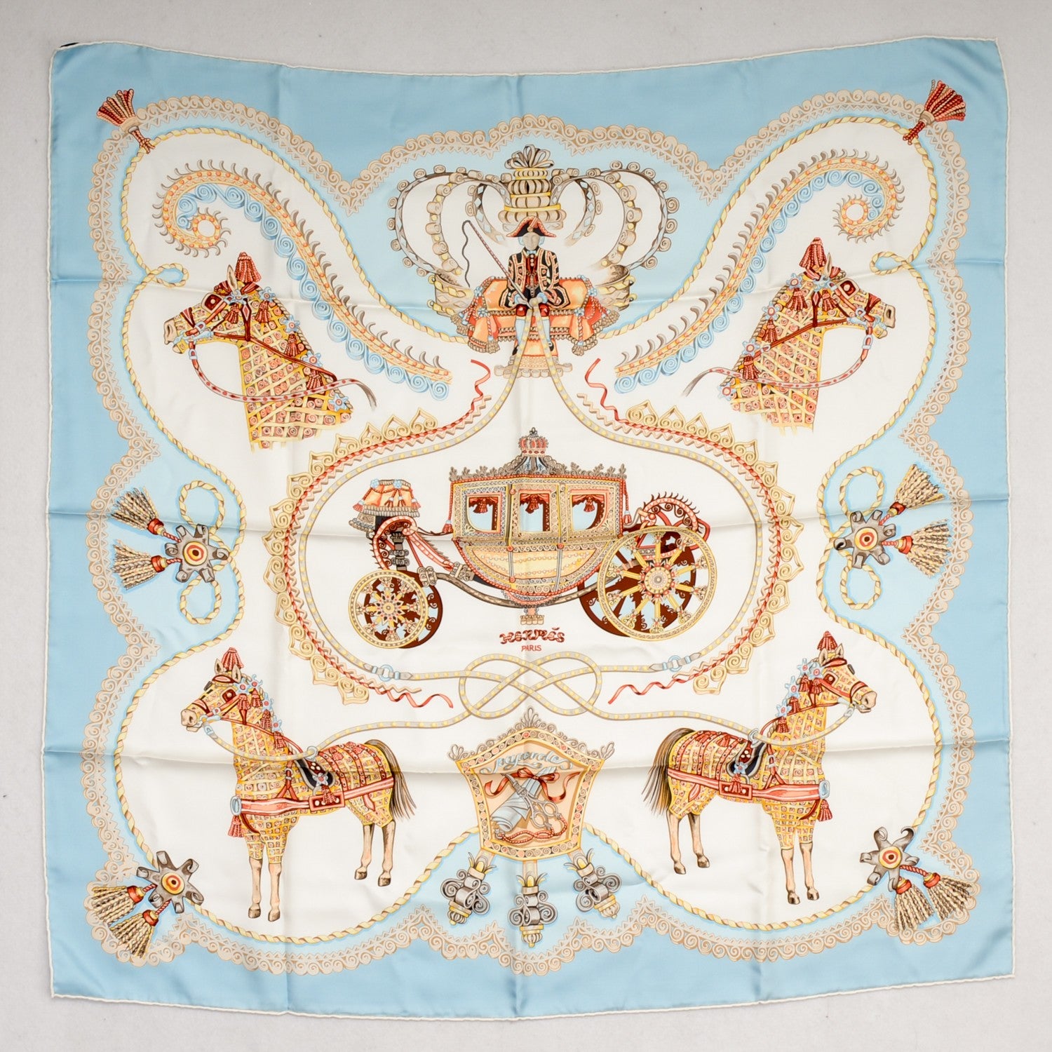 Hermes Silk Paperoles Scarf 90 2 of 4