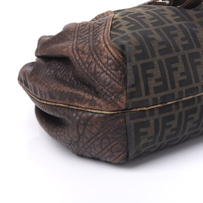 Fendi Zucca Nappa Nuvolata Vitello Tortuga Spy Tobacco Moro 7 of 11