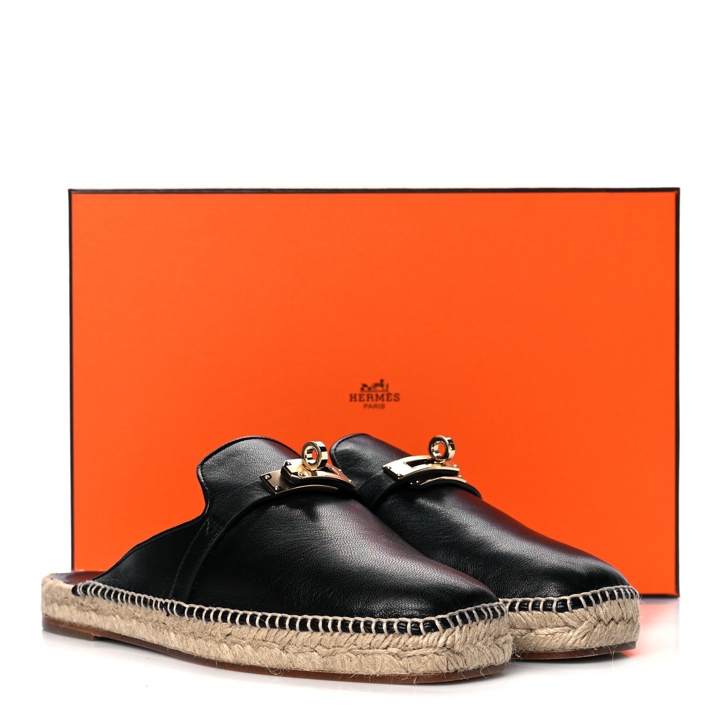 Goatskin Feria Espadrille 38 Black