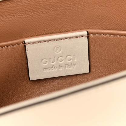 Gucci Nappa Pearl Studded Mini Queen Margaret Broadway Shoulder Bag Mystic White 6 of 9