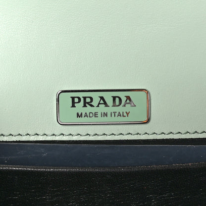 Prada Spazzolato Soft Calf Cahier Chain Wristlet Acqua 6 of 9