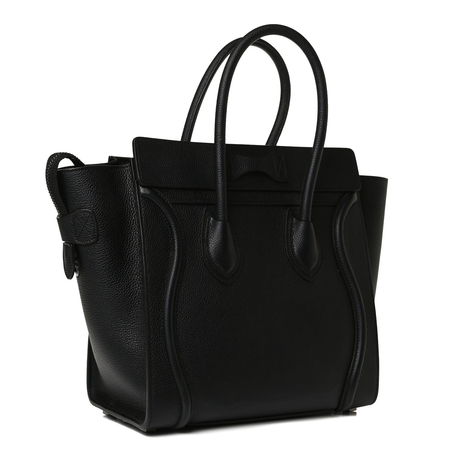 Celine Drummed Calfskin Micro Luggage Black 3 of 16