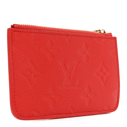 Louis Vuitton Empreinte Monogram Zipped Romy Card Holder Rouge 3 of 7