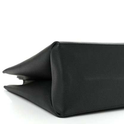 Louis Vuitton Grained Calfskin Lockme Shopper Black 9 of 10