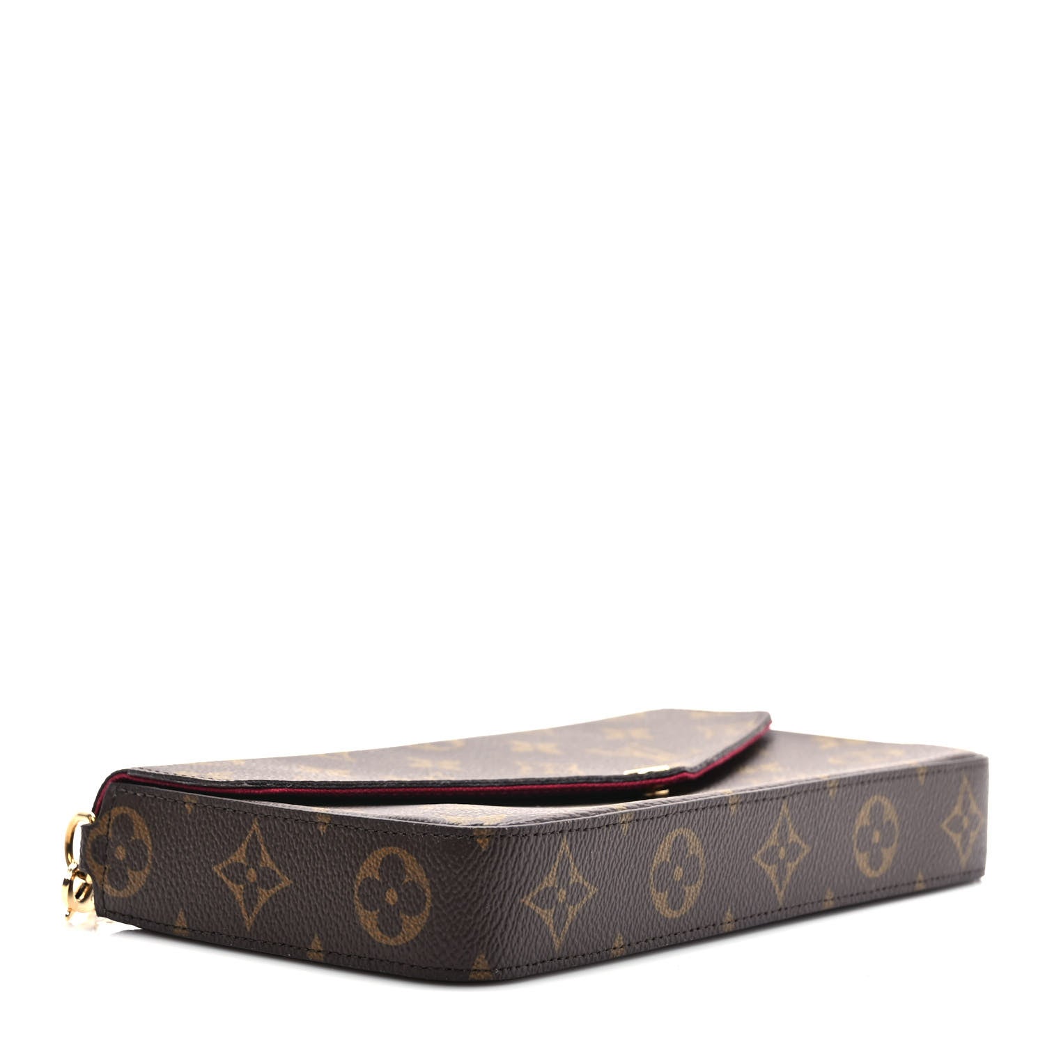 Louis Vuitton Monogram Pochette Felicie Chain Wallet Fuchsia 5 of 10