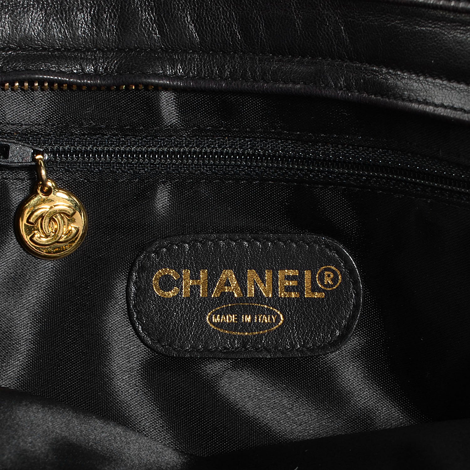Chanel Lambskin Quilted Shoulder Bag Black 6 of 8
