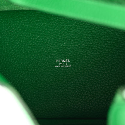 Hermes Taurillon Clemence Monochrome Picotin Lock 18 PM Bambou 5 of 10