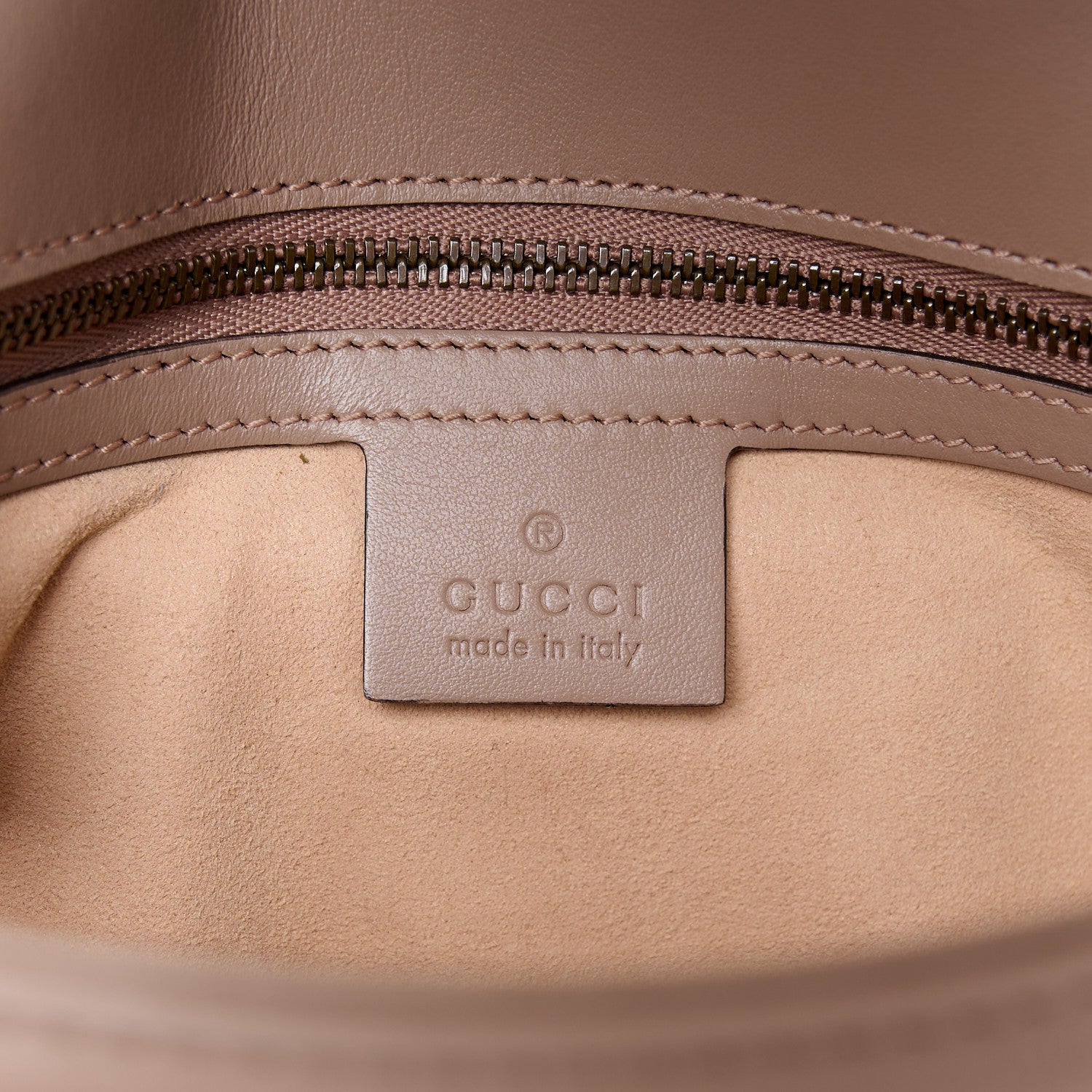 Gucci Calfskin Matelasse Small GG Marmont Shoulder Bag Porcelain Rose 6 of 11