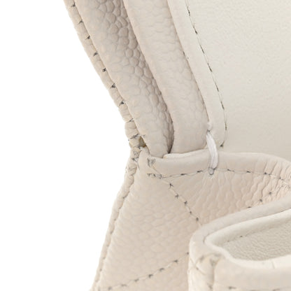 Chanel Caviar Quilted Medium Double Flap White 11 of 11
