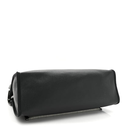 Hermes Toile H Berline Vache Hunter Herbag Zip PM 31 Black Ecru 5 of 10