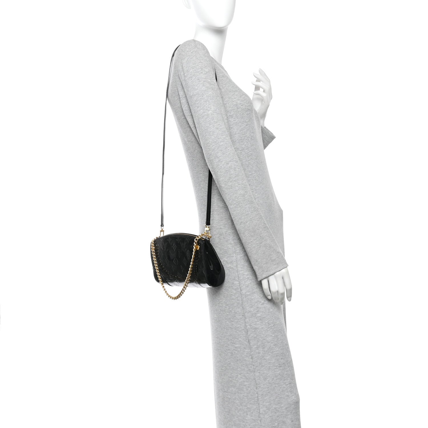 Louis Vuitton Vernis Santa Monica Clutch Noir Magnetique 2 of 10