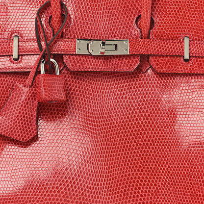 Hermes Lizard Birkin 25 Bougainvillea 8 of 13