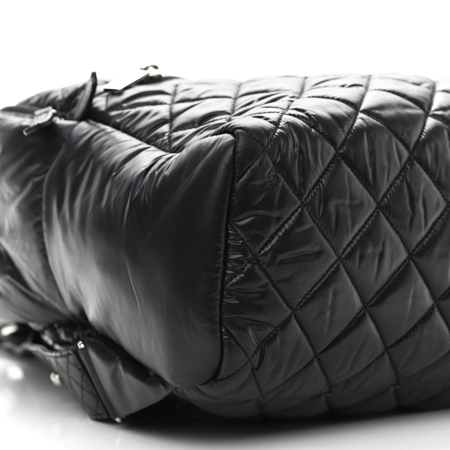 Chanel Nylon Quilted Coco Cocoon Backpack Black 8 of 9