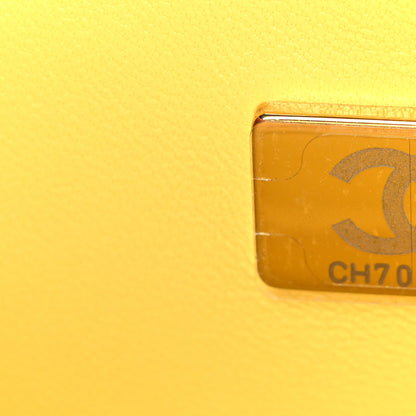 Chanel Lambskin Quilted Mini Rectangular Flap Yellow 7 of 11