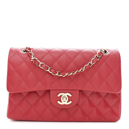 Chanel Caviar Quilted Small Double Flap Red 1 of 11