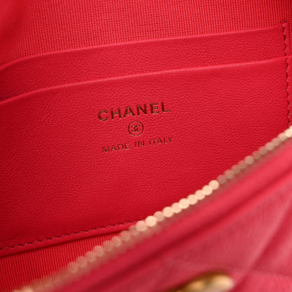 Chanel Caviar Quilted Sweetheart Belt Bag Fuchsia 6 of 10
