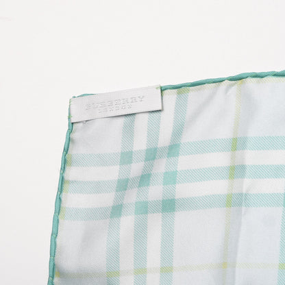 Burberry Silk Check Scarf Green 4 of 20