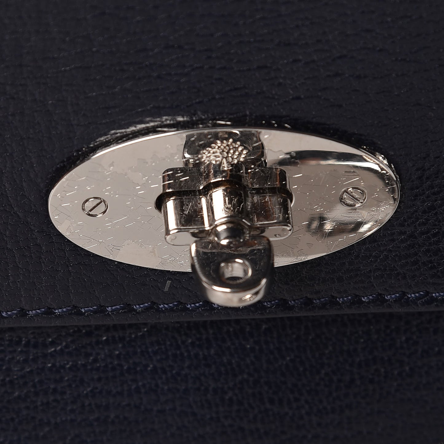 Shiny Goatskin Bayswater Shoulder Bag Midnight