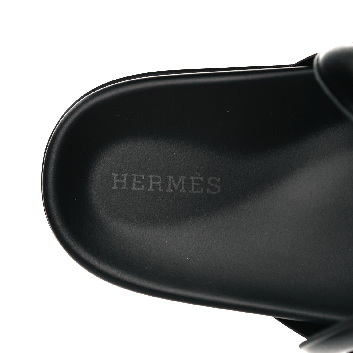 Hermes Nappa Extra Sandals 38.5 Black 7 of 9